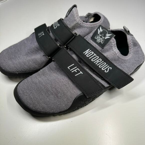 Notorious Lift Gen 2 Deadlift Shoes Gray Sumo Slippers Sz 38 EU (US - 7W / 5.5M) - Picture 3 of 8